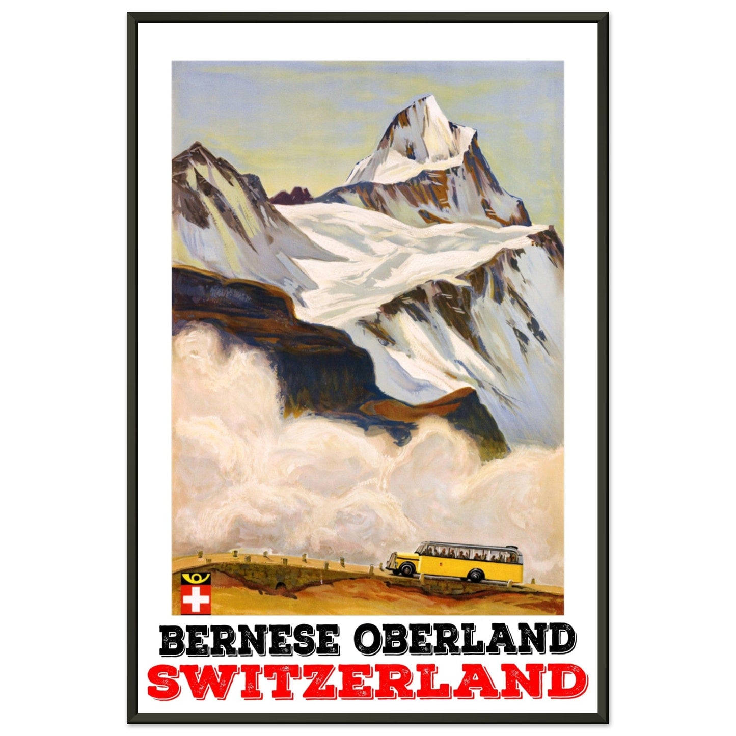 Bernese Oberland, Switzerland | Metal Framed Poster | 60x90 cm / 24x36″