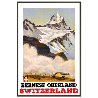 Bernese Oberland, Switzerland | Metal Framed Poster | 60x90 cm / 24x36″