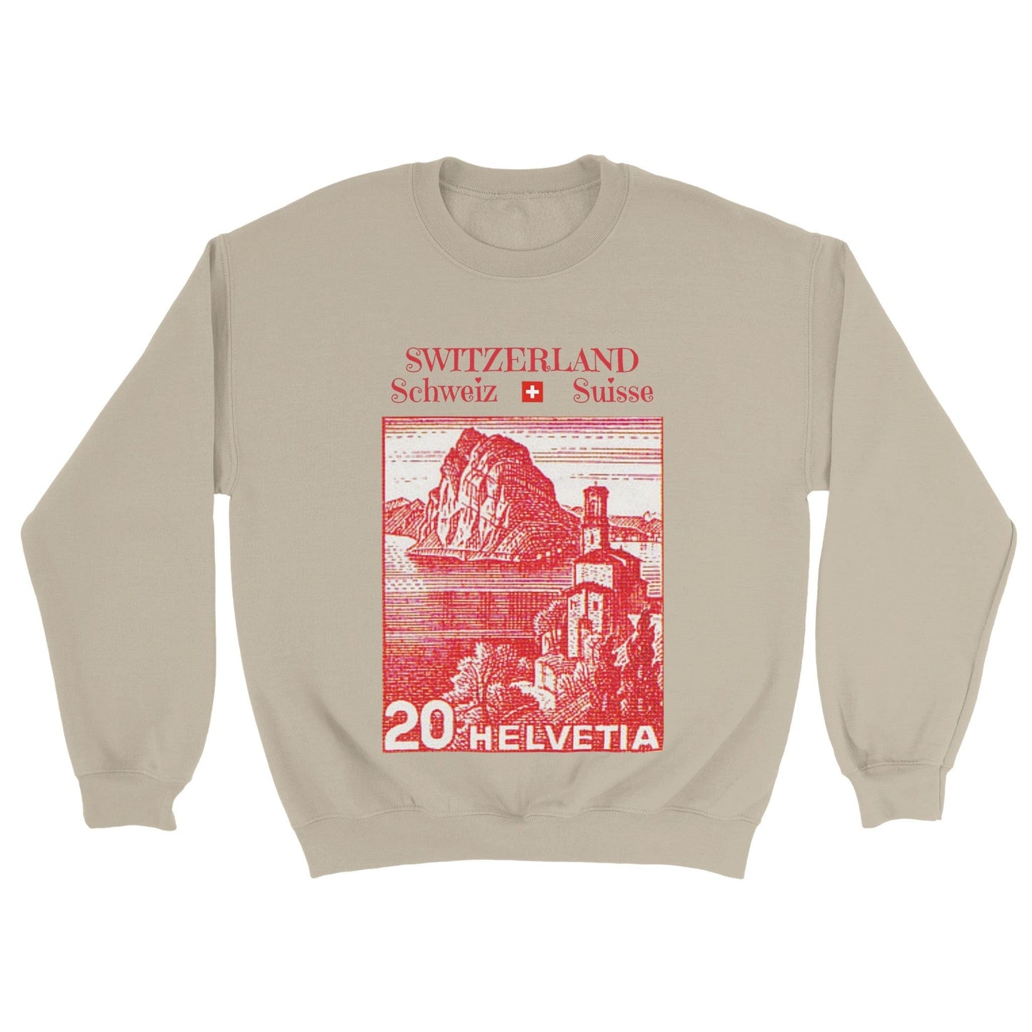 Ticino, Switzerland | Vintage Stamp Sweatshirt