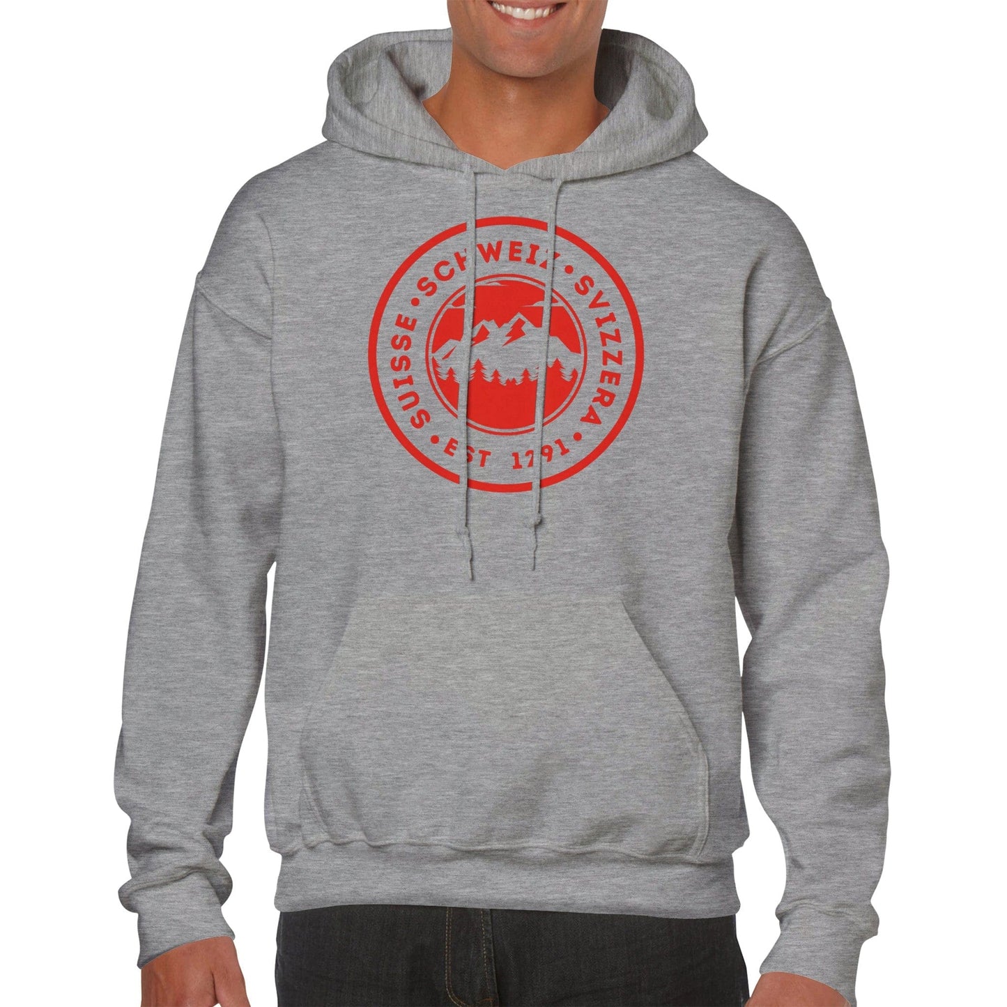 Suisse - Schweiz - Svizzera | Est. 1291 | Mountain Adventure Badge Hoodie