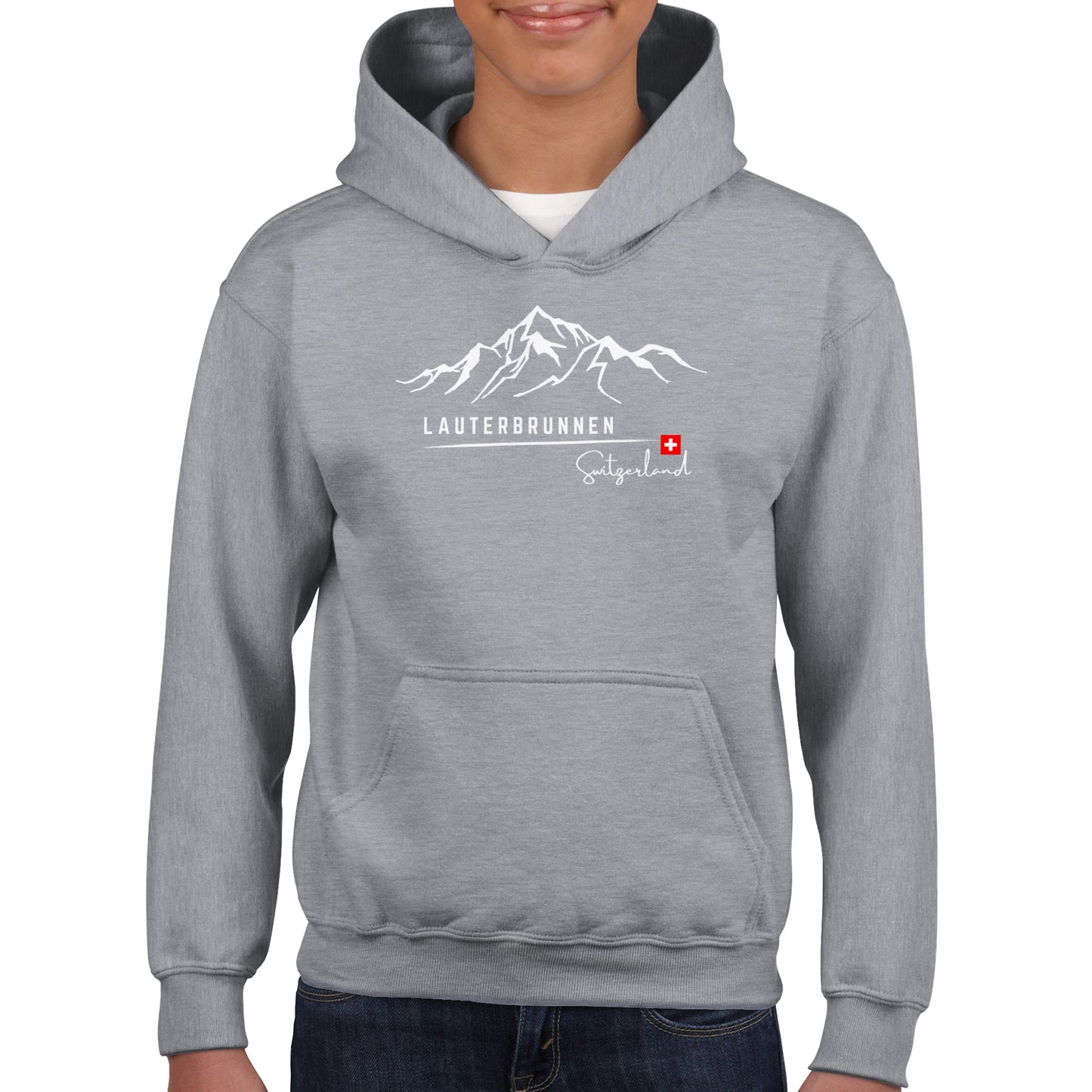 Lauterbrunnen, Switzerland | Swiss Alps | Kids Pullover Hoodie