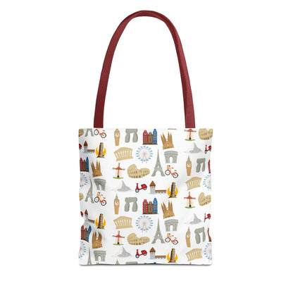 Europe Travel Pattern  | Tote Bag (AOP)