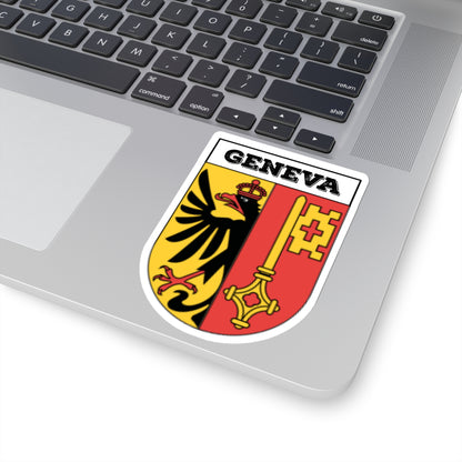 Geneva, Switzerland | Coat of Arms Sticker | Swiss Heritage Emblem Decal