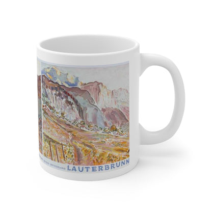 Lauterbrunnen, Switzerland Vintage Painting Mug