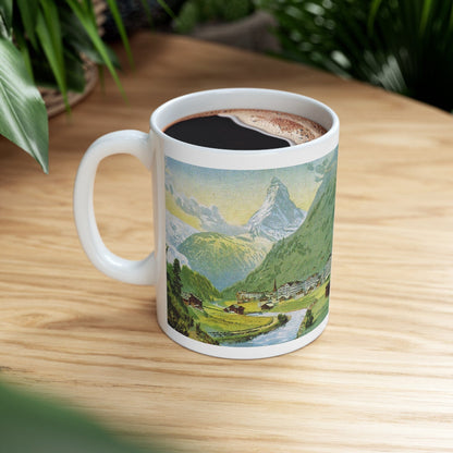 Zermatt and the majestic Matterhorn Painting | Ceramic Mug 11oz