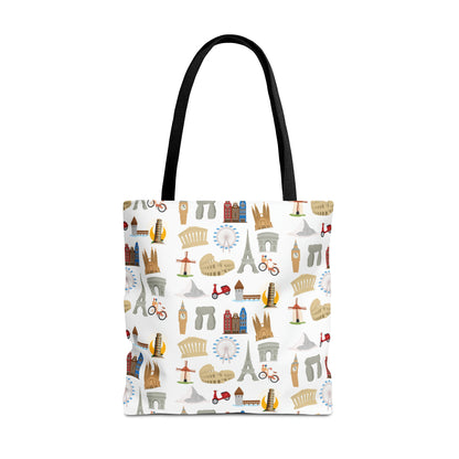 Europe Travel Pattern  | Tote Bag (AOP)