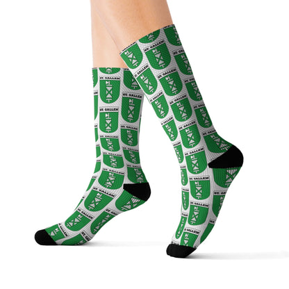 St. Gallen, Switzerland Coat of Arms | Sublimation Socks