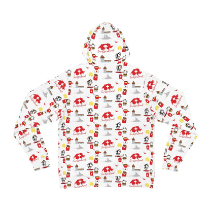 Switzerland Charming Travel Icons | All-Over Print Hoodie