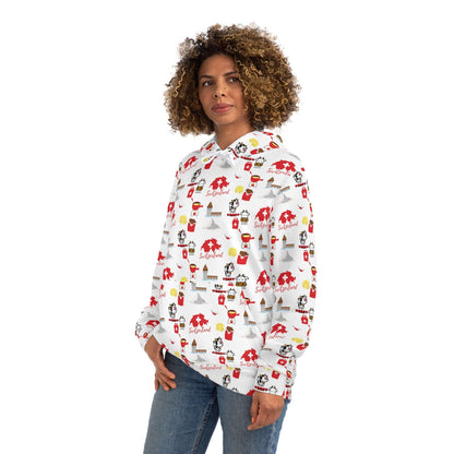 Switzerland Charming Travel Icons | All-Over Print Hoodie