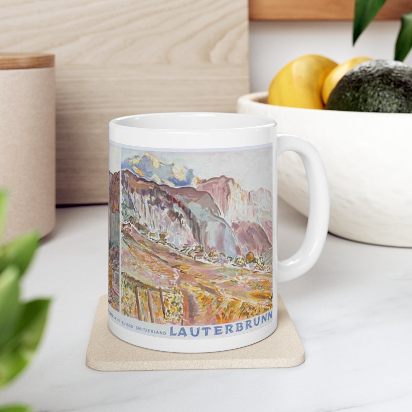 Lauterbrunnen, Switzerland Vintage Painting Mug