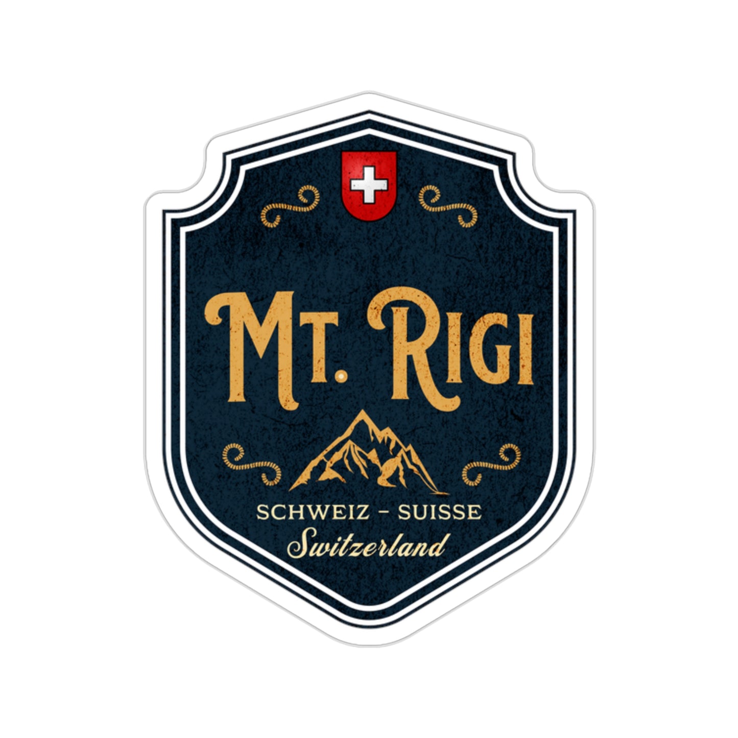 Mt. Rigi, Switzerland  | Outdoor Vintage Badge Sticker