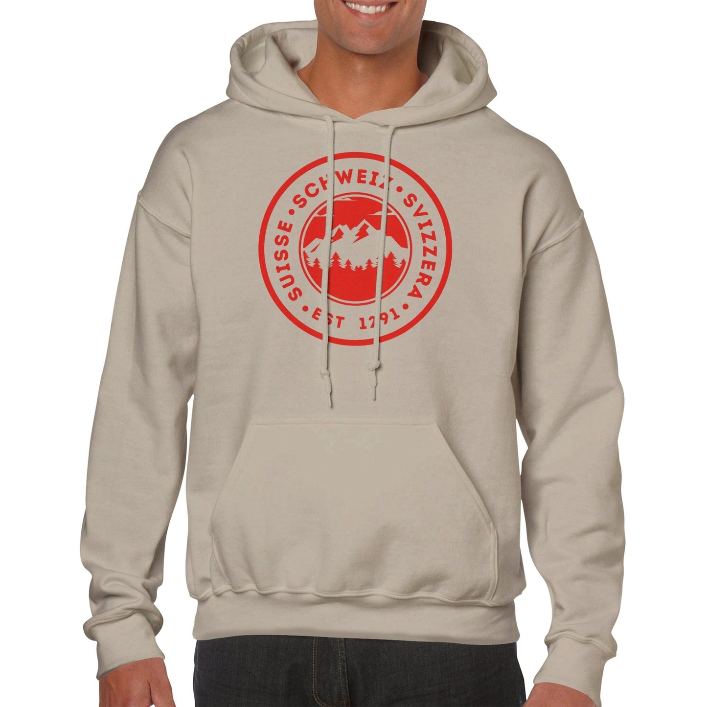 Suisse - Schweiz - Svizzera | Est. 1291 | Mountain Adventure Badge Hoodie