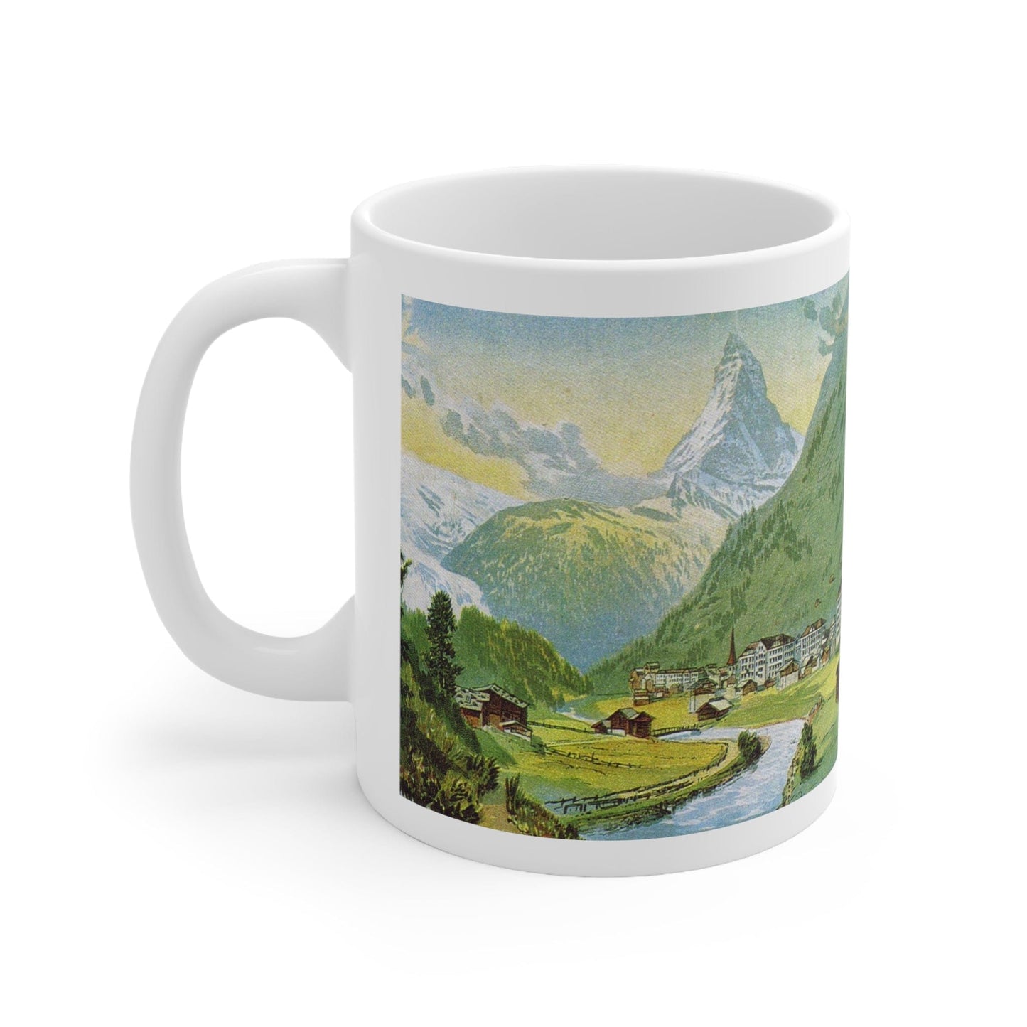 Zermatt and the majestic Matterhorn Painting | Ceramic Mug 11oz