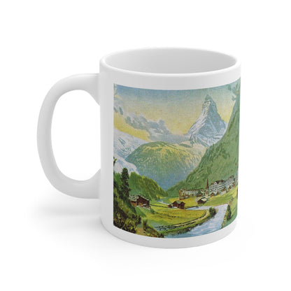 Zermatt and the majestic Matterhorn Painting | Ceramic Mug 11oz