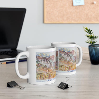 Lauterbrunnen, Switzerland Vintage Painting Mug