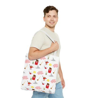 Switzerland Travel Elements Pattern | Tote Bag (AOP)