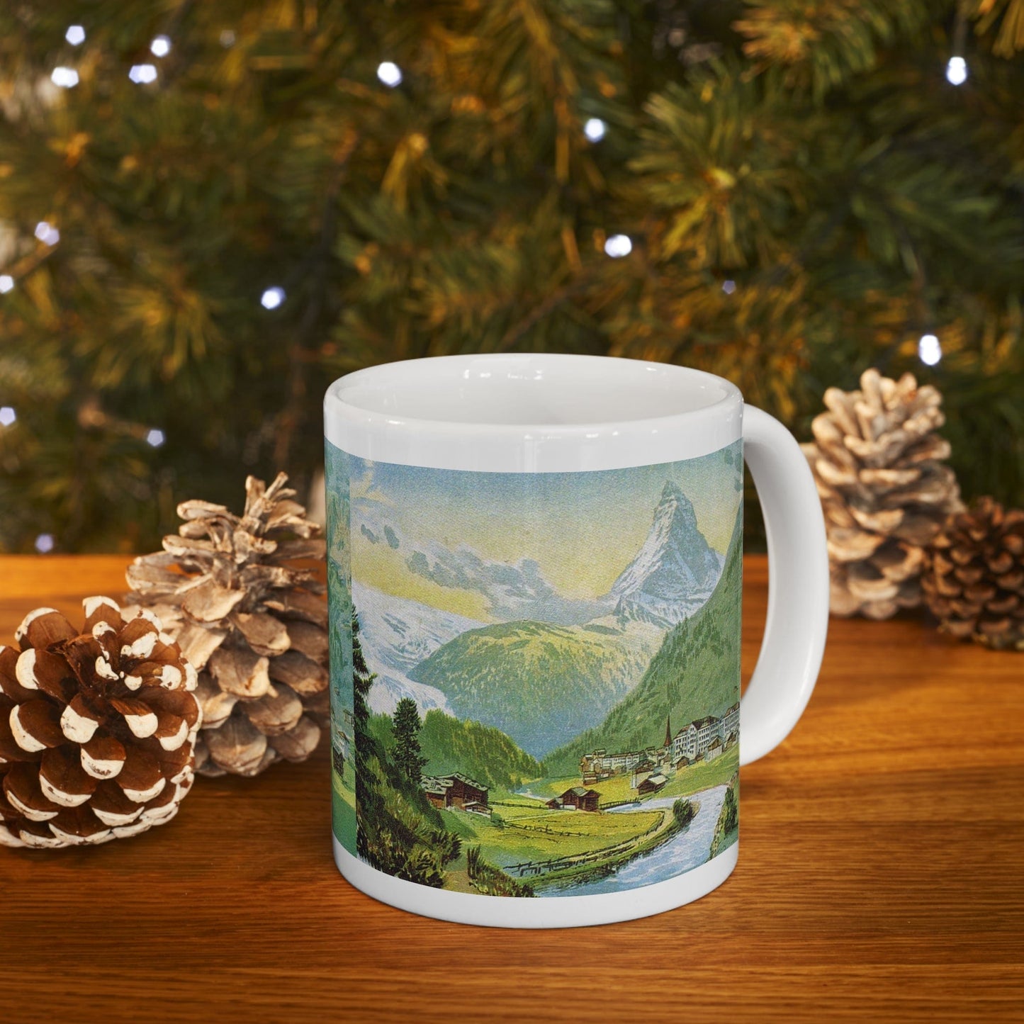 Zermatt and the majestic Matterhorn Painting | Ceramic Mug 11oz