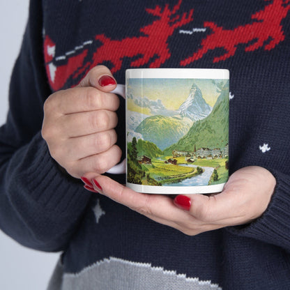 Zermatt and the majestic Matterhorn Painting | Ceramic Mug 11oz