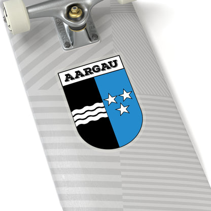 Aargau, Switzerland Coat of Arms | Kiss-Cut Sticker