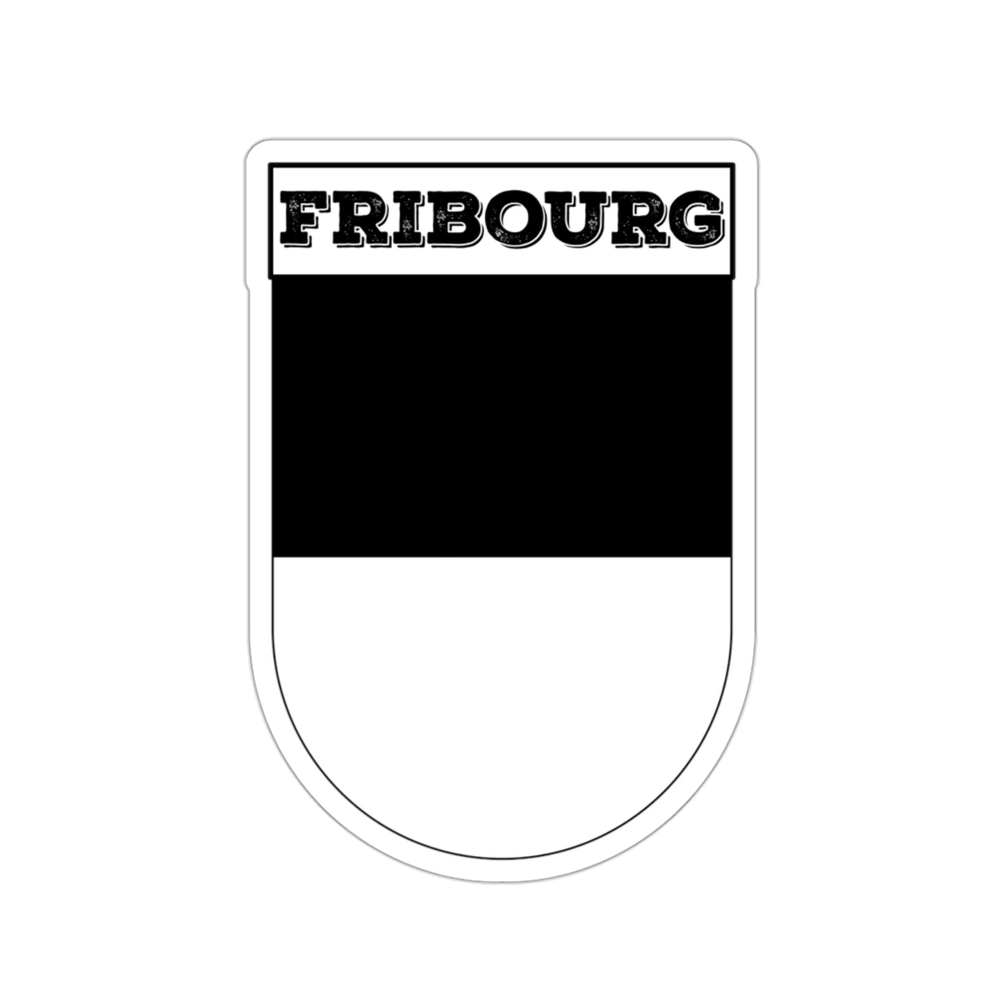 Fribourg, Switzerland | Coat of Arms Sticker