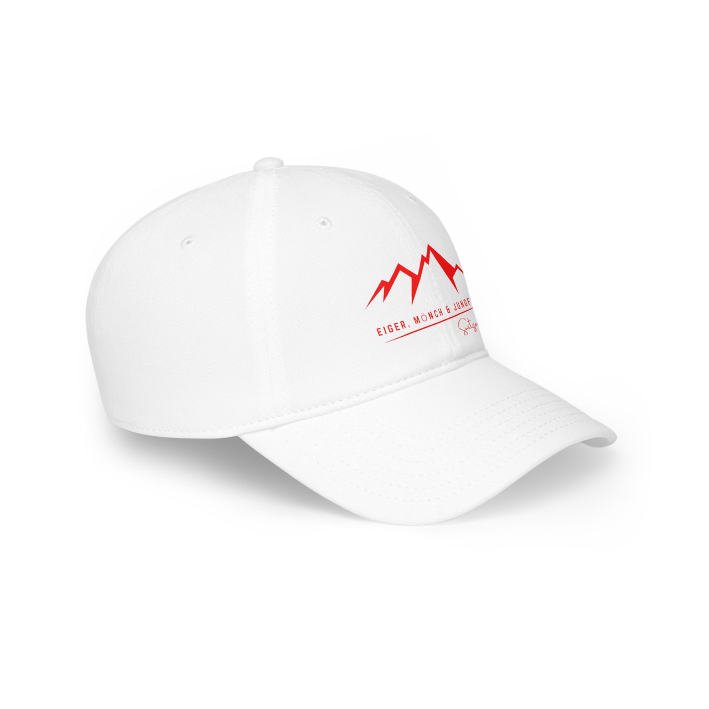 Eiger, Mönch, and Jungfrau, Switzerland. Low Profile Baseball Cap