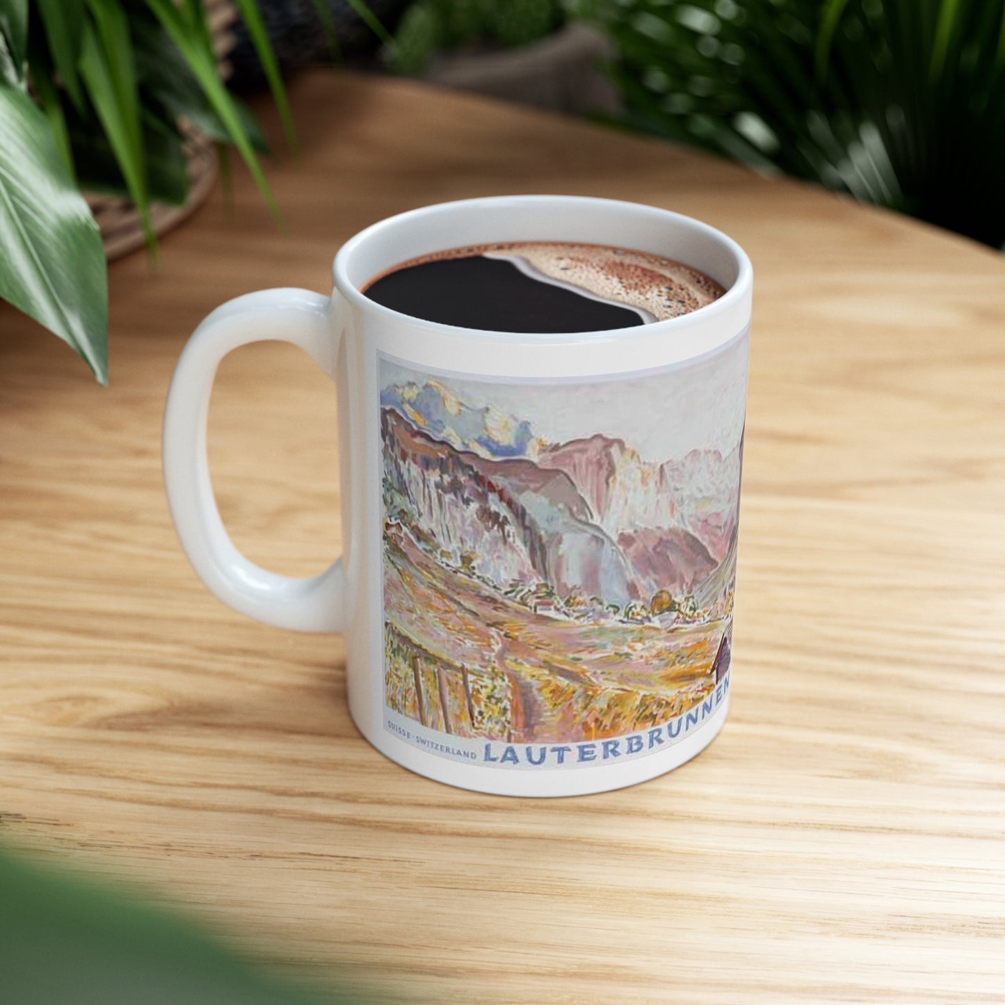 Lauterbrunnen, Switzerland Vintage Painting Mug