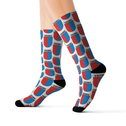 Ticino, Switzerland Coat of Arms | Sublimation Socks