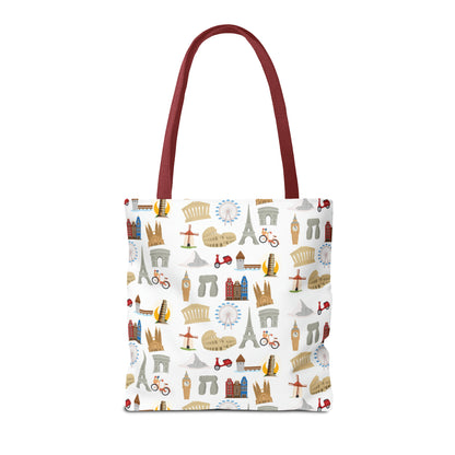 Europe Travel Pattern  | Tote Bag (AOP)