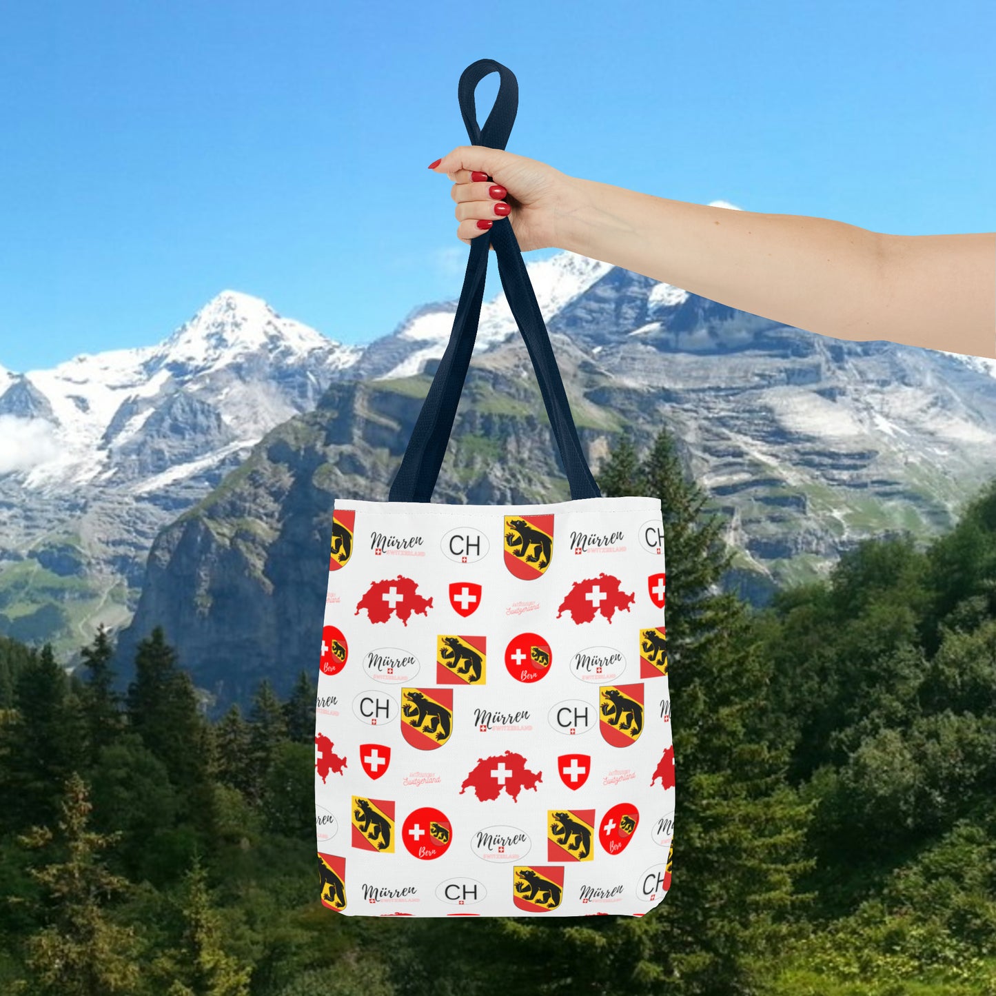 Mürren, Switzerland | Heritage All-Over Print Tote Bag (AOP)