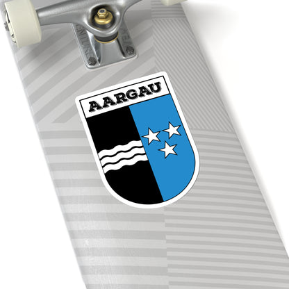 Aargau, Switzerland Coat of Arms | Kiss-Cut Sticker