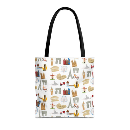 Europe Travel Pattern  | Tote Bag (AOP)