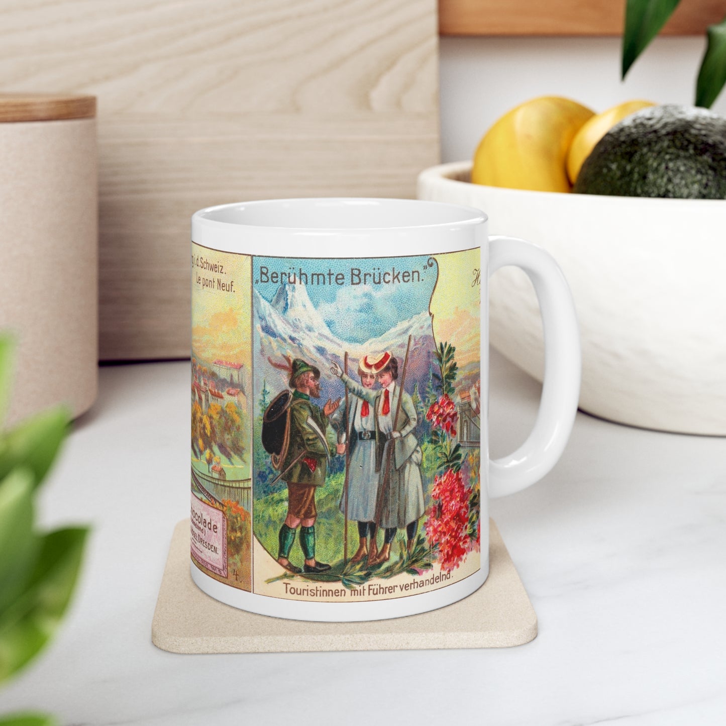 Fribourg, Switzerland | Retro Travel Mug