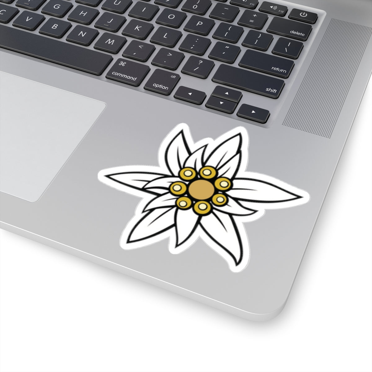 Embrace Alpine Beauty: Edelweiss Kiss Cut Stickers