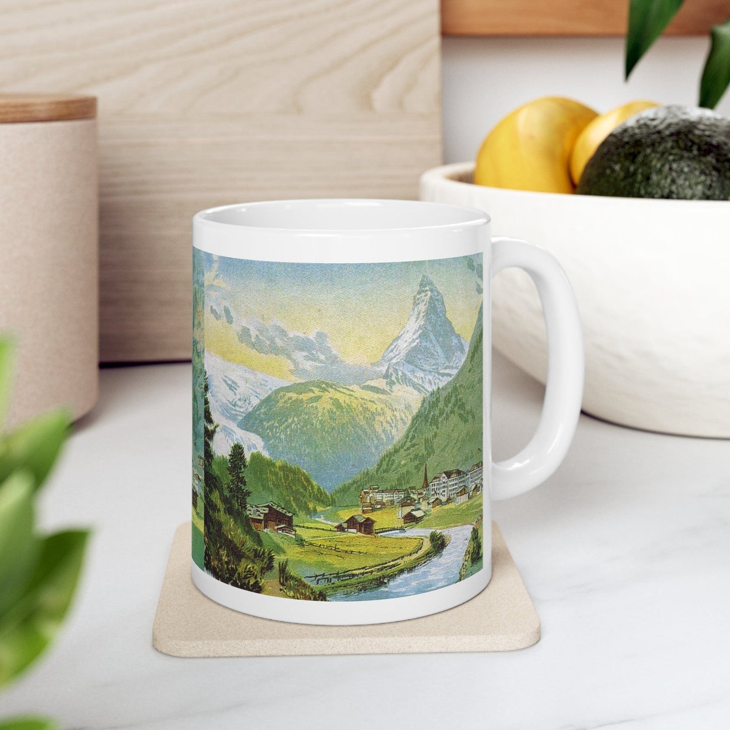 Zermatt and the majestic Matterhorn Painting | Ceramic Mug 11oz