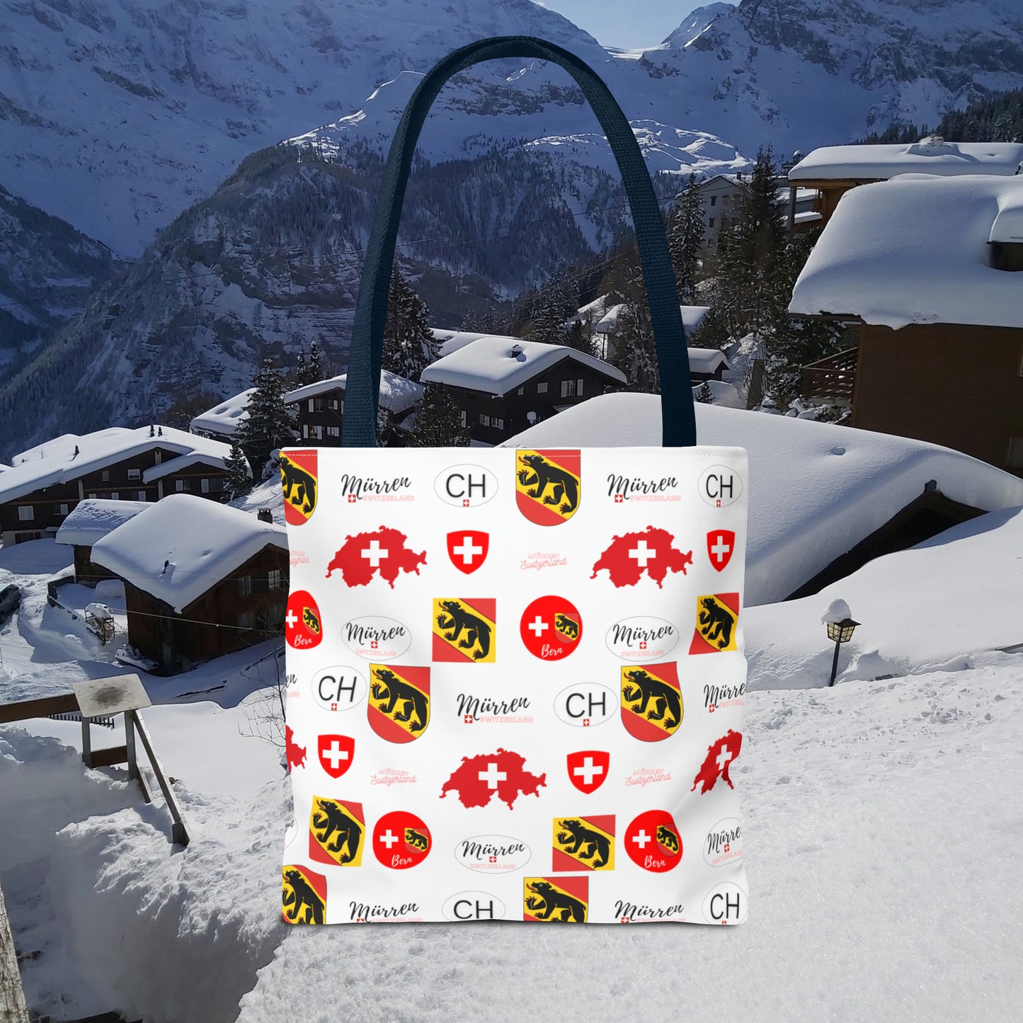 Mürren, Switzerland | Heritage All-Over Print Tote Bag (AOP)