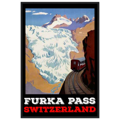 Furka Pass, Switzerland |Wooden Framed Poster | 24 x 36