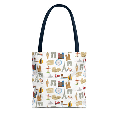 Europe Travel Pattern  | Tote Bag (AOP)