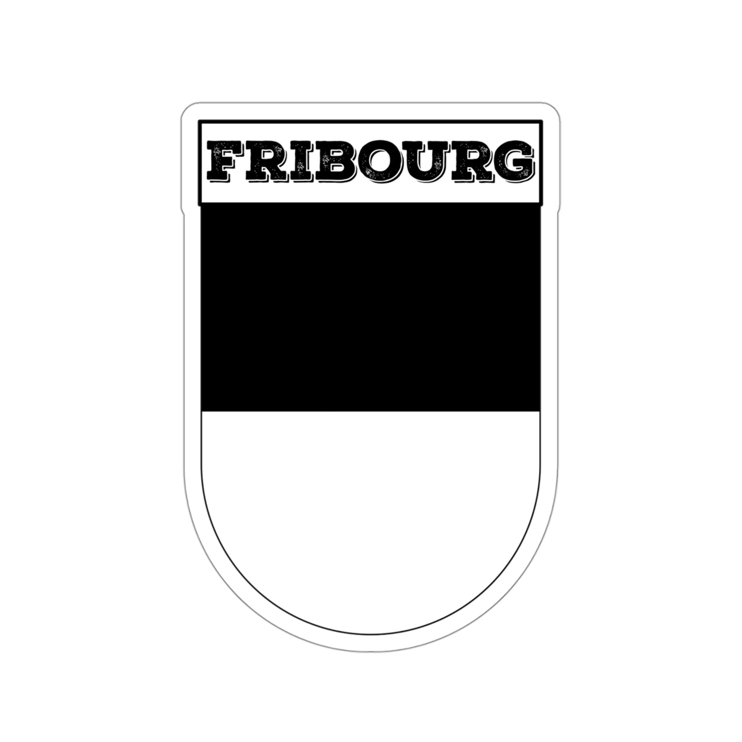 Fribourg, Switzerland | Coat of Arms Sticker