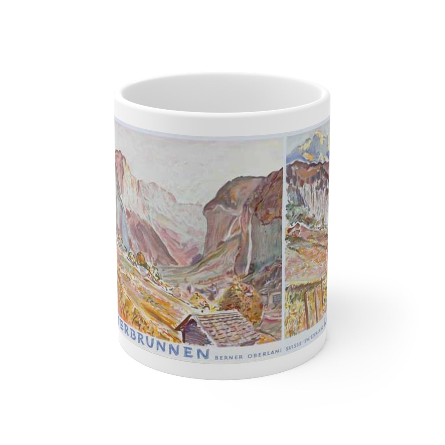 Lauterbrunnen, Switzerland Vintage Painting Mug