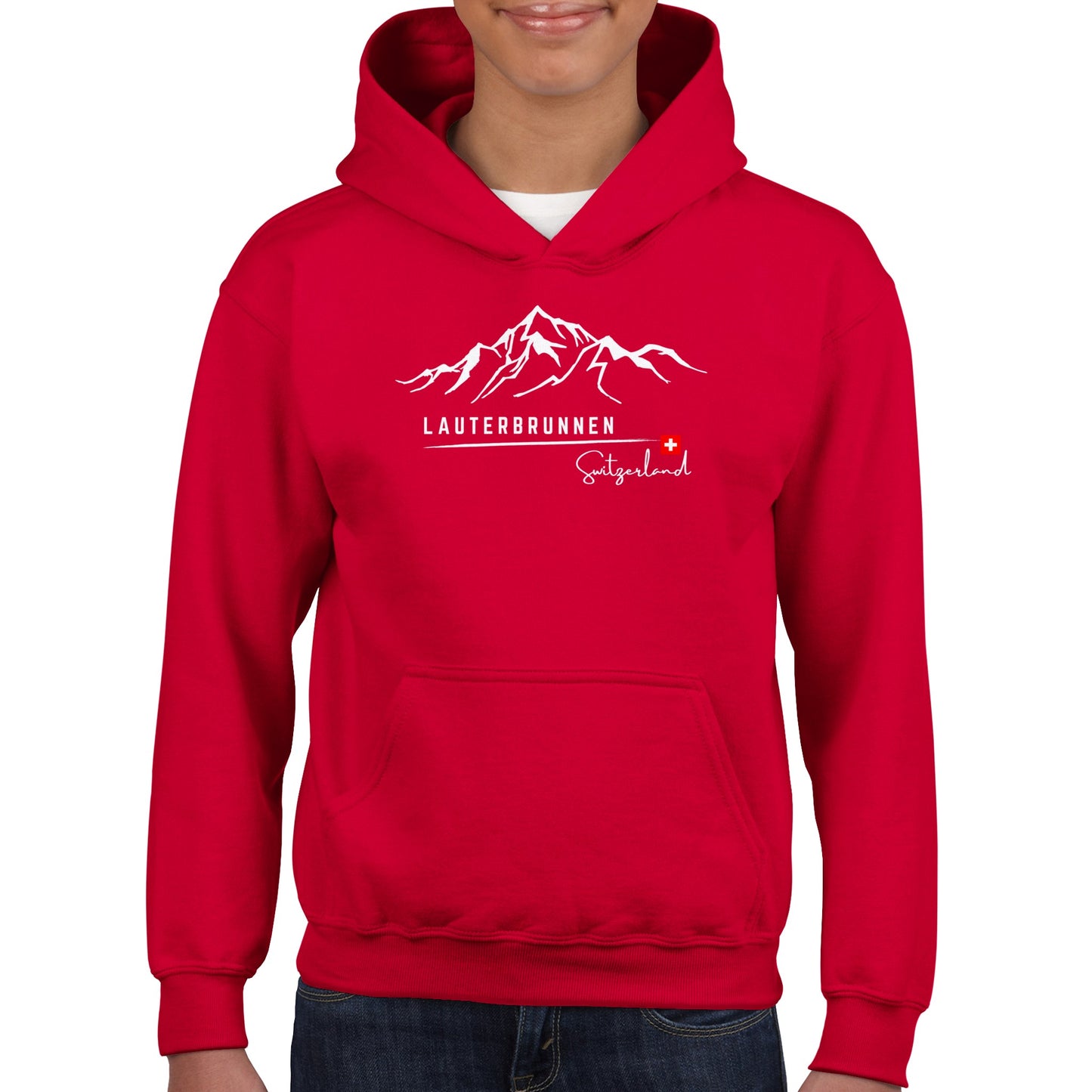 Lauterbrunnen, Switzerland | Swiss Alps | Kids Pullover Hoodie