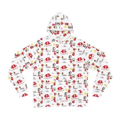 Switzerland Charming Travel Icons | All-Over Print Hoodie