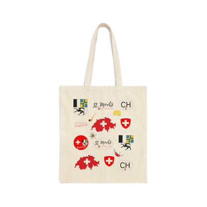 St. Moritz, Switzerland | Cotton Canvas Tote Bag