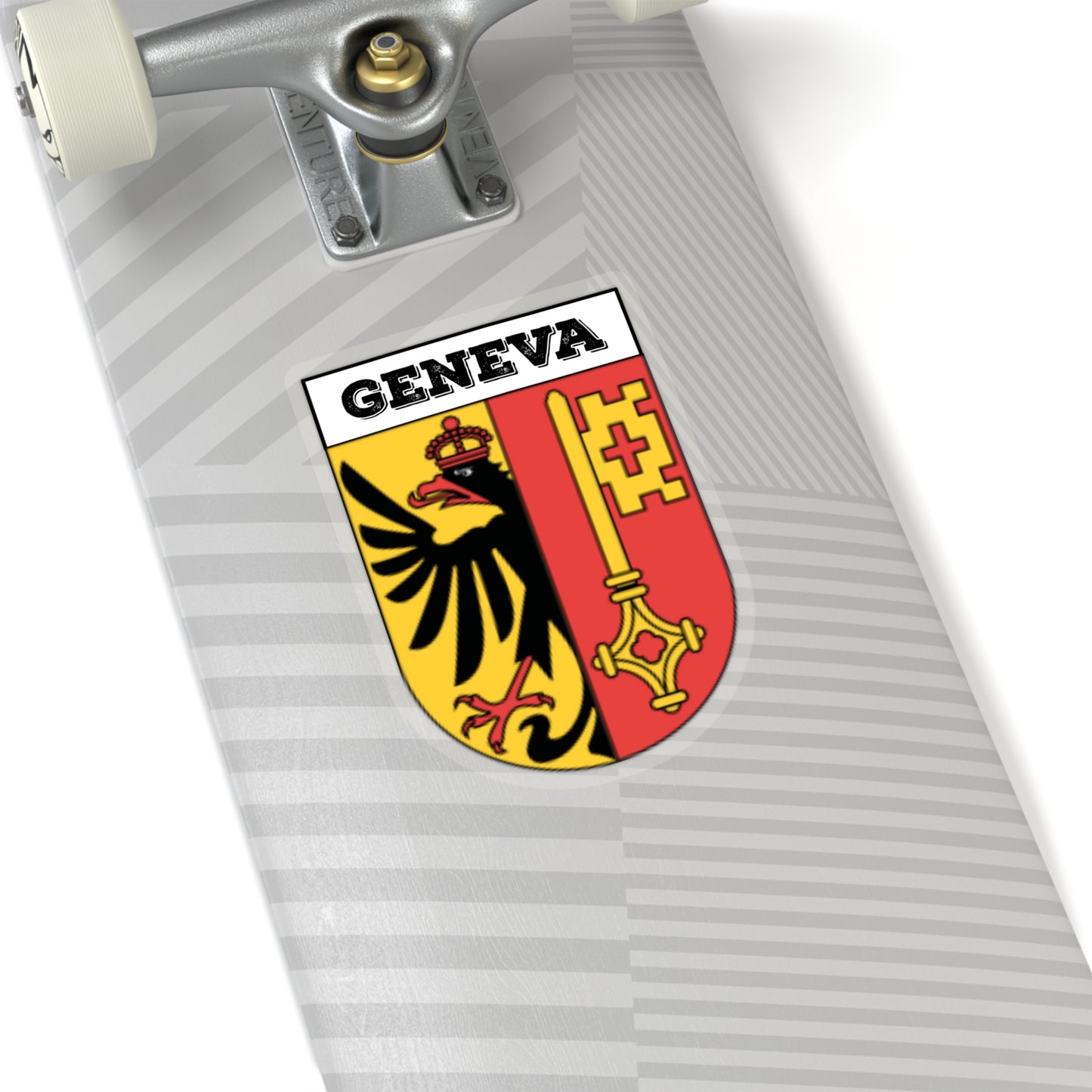 Geneva, Switzerland | Coat of Arms Sticker | Swiss Heritage Emblem Decal