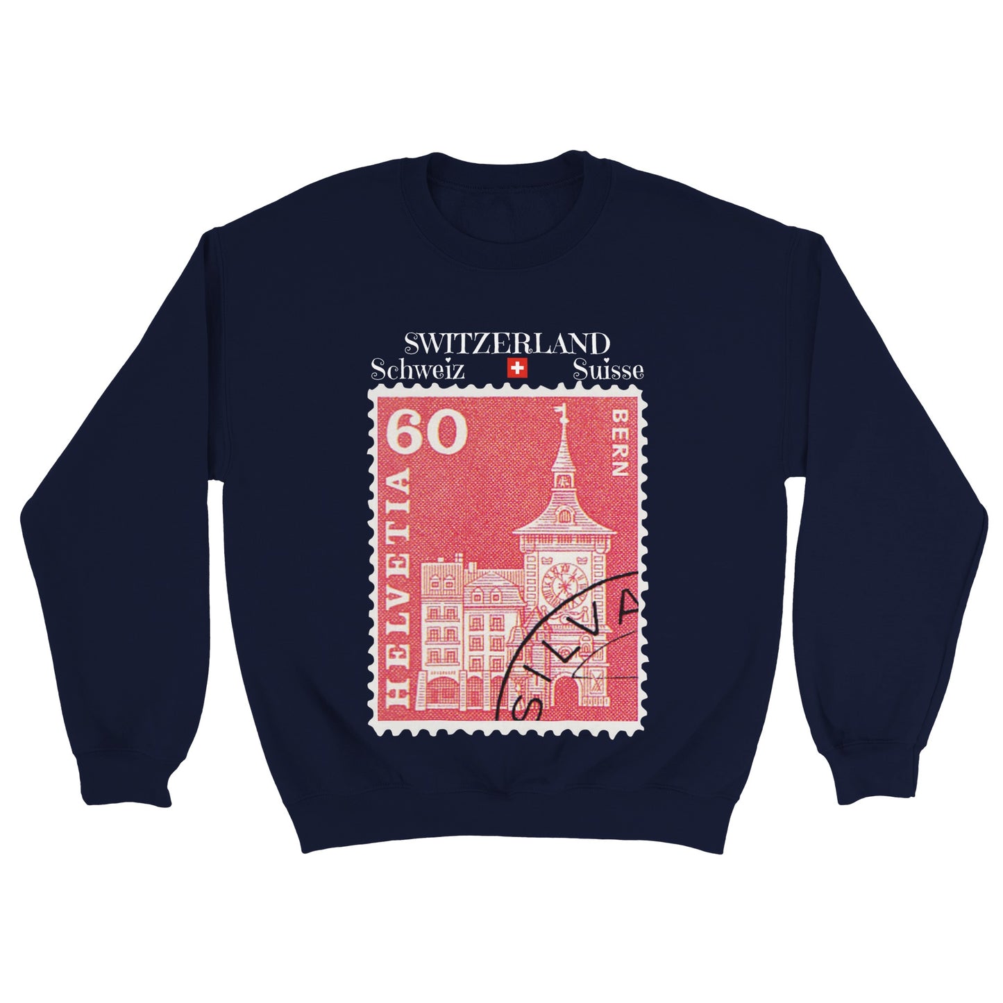 Bern, Switzerland | Vintage Stamp Sweatshirt