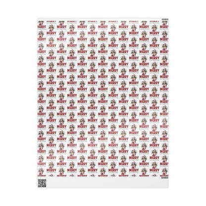 Merry Swissmas Wrapping Paper | Featuring Swiss Cows on Gift Boxes!