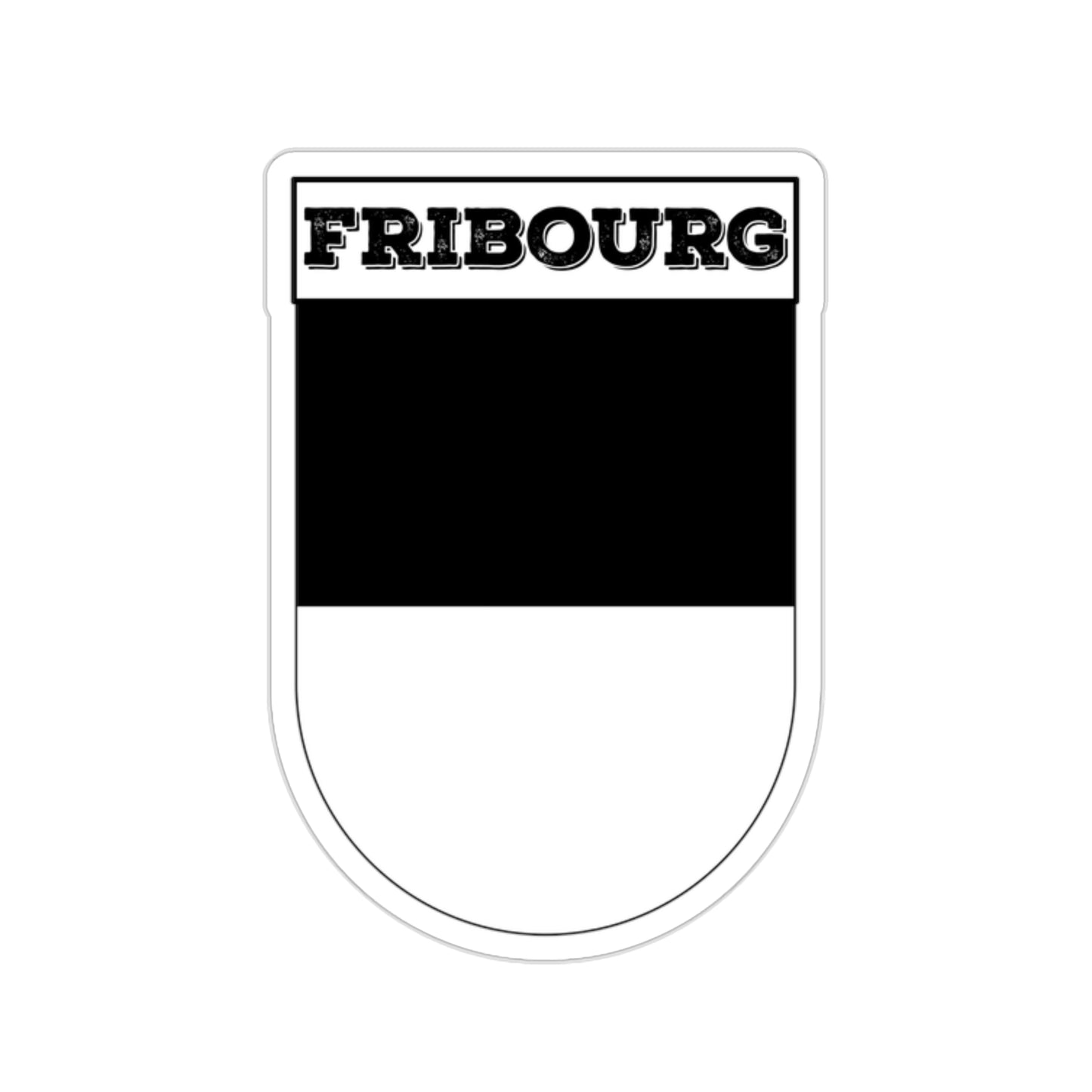 Fribourg, Switzerland | Coat of Arms Sticker