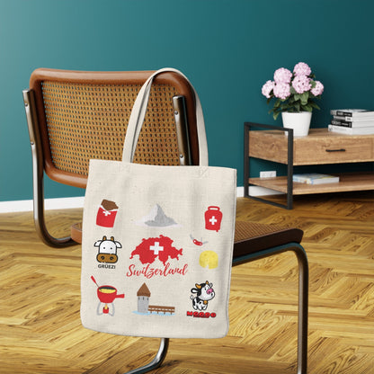 Switzerland Travel Icons | Tote Bag