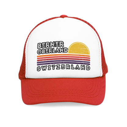 Berner Oberland, Switzerland | Retro Sunset Mesh Cap