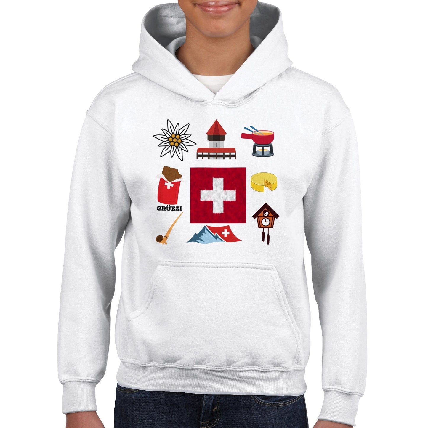 Swiss Cultural Elements | Classic Kids Pullover Hoodie