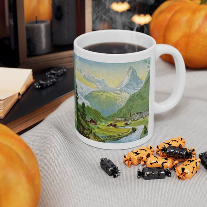 Zermatt and the majestic Matterhorn Painting | Ceramic Mug 11oz